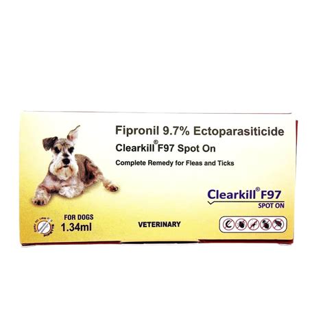 Clearkill F97 1.34 ml Flea & Tick Remover for Dogs, Spot On Solution ...