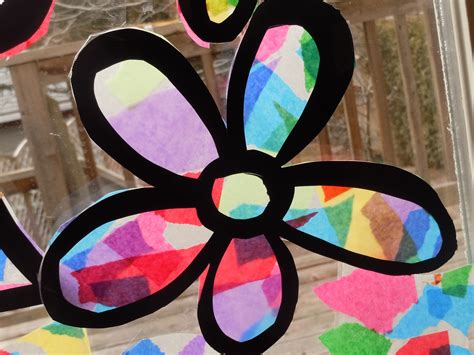 Stained Glass Contact Paper - Decoupage Design Ideas