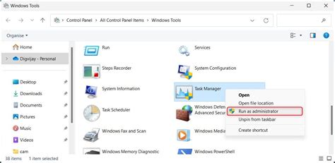 Windows Task Manager Run 的图像结果