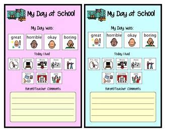 My Day at School Was...- Communication from School to Home | School ...