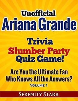 Unofficial Ariana Grande Trivia Slumber Party Quiz | Ubuy India