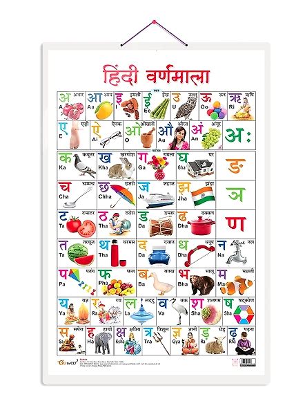 Hindi Varnmala - [Wall Chart] Wall Chart | RDMALL