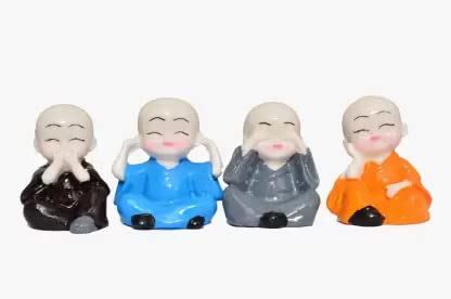 Buy PASCAL Decorative Resin Buddha Baby Monk Statues Baby Laughing ...