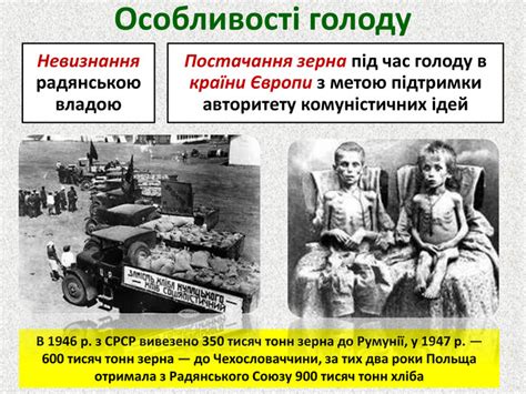 Презентація на тему: «Відбудовчі процеси у господарстві. Голод 1946 ...