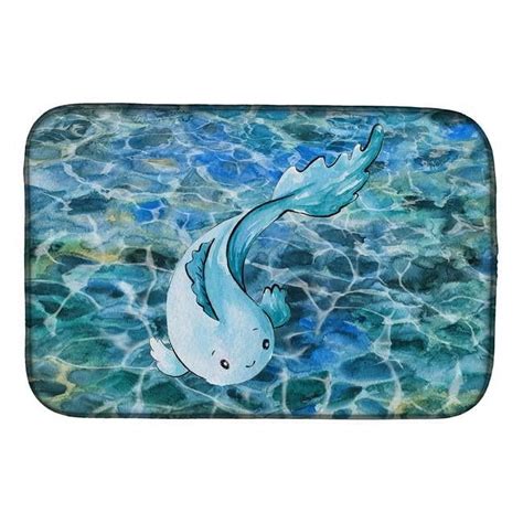 Blue Fish Dish Drying Mat - Walmart.com