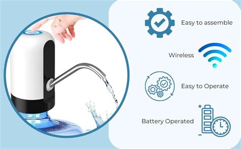 Thaswmi Automatic Wireless Water Can Dispenser Pump for 20 Litre Bottle ...