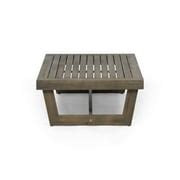 Buy Elloree Outdoor Acacia Wood Coffee Table, Gray Online at Lowest ...