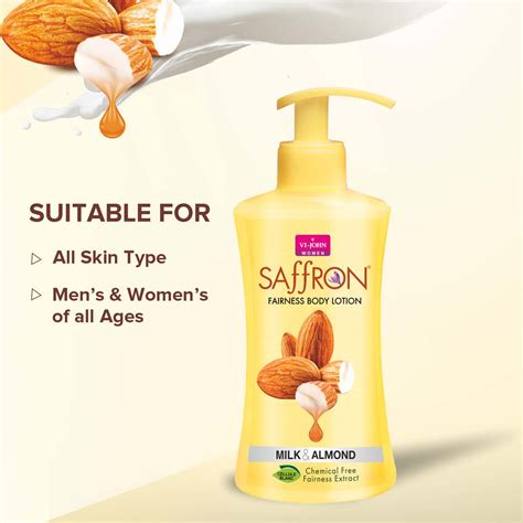 Buy VI-JOHN SAFFRON MILK ALMOND FAIRNES BODY LOTION FOR MEN & WOMEN ...