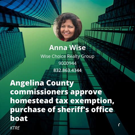 Anna Wise on LinkedIn: Angelina County commissioners approve homestead ...