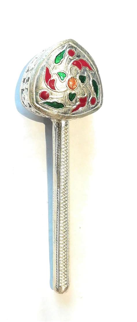 shree jewellers Pure Silver Meenakari Jhunjhuna Rattle for Baby Kids ...