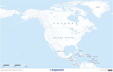 Free Printable Map North America - Totally Free Printables