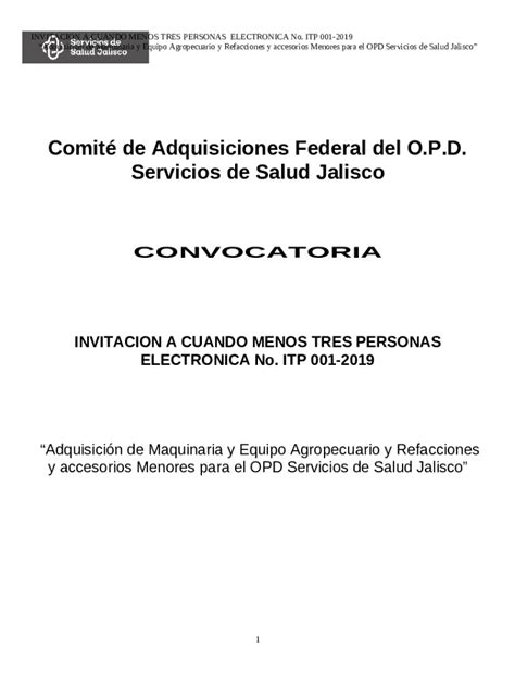 Comit de Adquisiciones Federal del OPD Servicios de Salud ... Doc ...