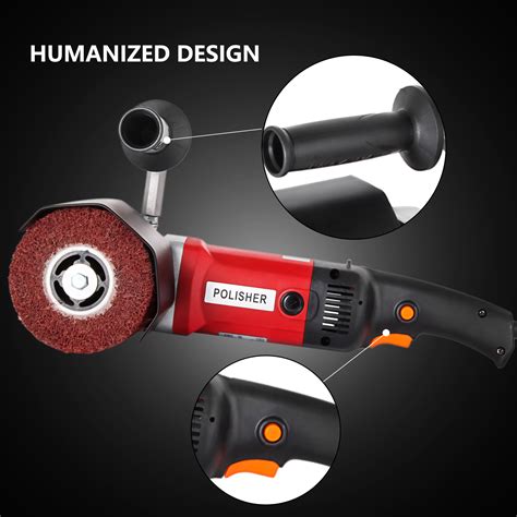 VEVOR Stainless Steel Polisher Handheld Sander Polisher Wheel 1200W Burnishing Machine 4 ...