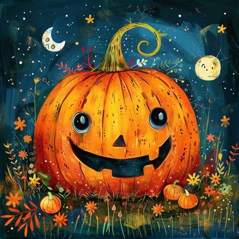 Cute Smiling Jack-o-lantern Free Stock Photo - Public Domain Pictures