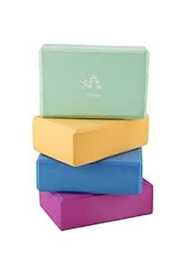 FITGURU EVA YOGA BLOCK PINK (Pack of 2 Pcs) Size: 3"x6"x9'' Inch. High ...