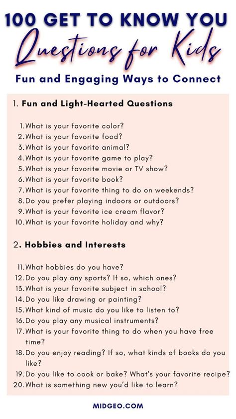 Image result for Introduction Question for Kids