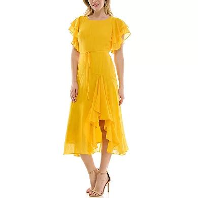Women's Maison Tara Flutter Sleeve Midi Dress