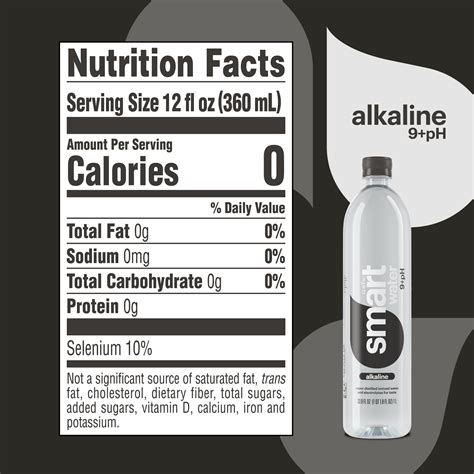 Buy smartwater alkaline water, premium vapor distilled enhanced water bottles, 33.8 fl oz, 12 ...