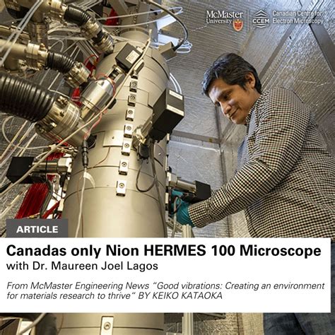 #ccem #electronmicroscopy #nionhermes100 #tem #futureisnow #nion #bruker… | Canadian Centre for ...