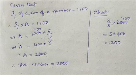 If 3/5 of a sum of number is #1,200 what is the whole sum I - Brainly.in