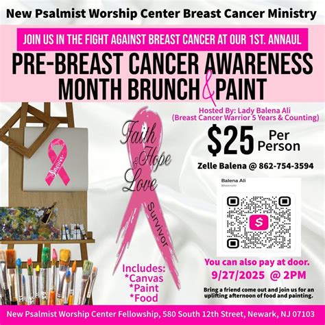 Pre-Breast Cancer Brunch & Sip, 580 S 12th St, Newark, NJ 07103, 27 ...