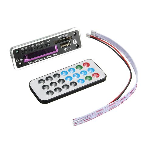 M01BT69 12V Wireless Bluetooth MP3 WMA Decoder Board Audio Module USB ...