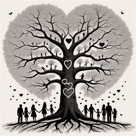 Oak Tree with Family Symbols | Stable Diffusion Online