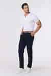 Buy White Gabardine Embroidery Plain Polo T-shirt For Men by S&N By ...