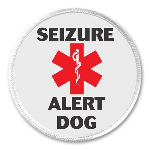 Buy Seizure Alert Dog SRD Medical Symbol 3" Sew On Patch Epilepsy ...