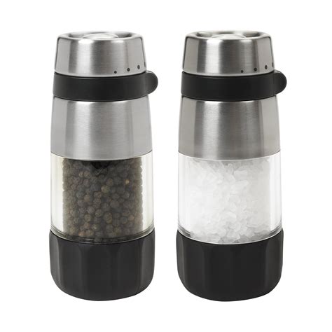 Amazon.com: OXO Good Grips Salt and Pepper Grinder Set, Stainless Steel ...