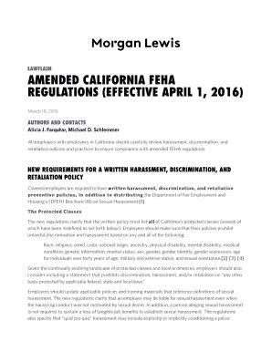 Fillable Online AMENDED CALIFORNIA FEHA Fax Email Print - pdfFiller