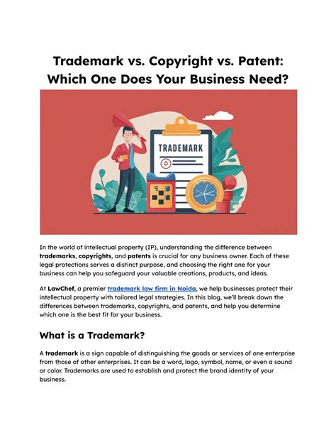 PPT - Trademark vs. Copyright vs. Patent_ Which One Does Your Business ...