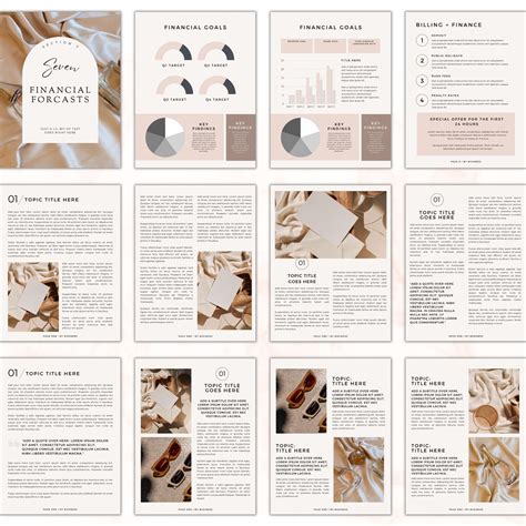 Small Business Plan Template, Business Planner Proposal, Start up Work ...