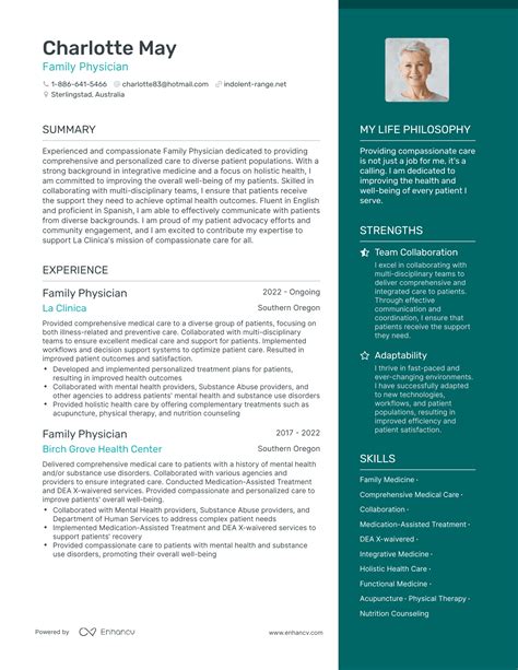 3 Successful Family Physician Resume Examples And Writing Tips for 2024