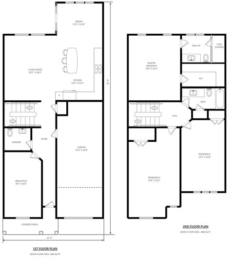 Simple 2 story house plan edrawmax – Artofit