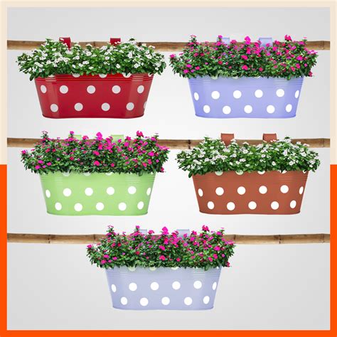 ARA Hanging Metal Pot Holders / Planters for Balcony / Garden | Urban ...