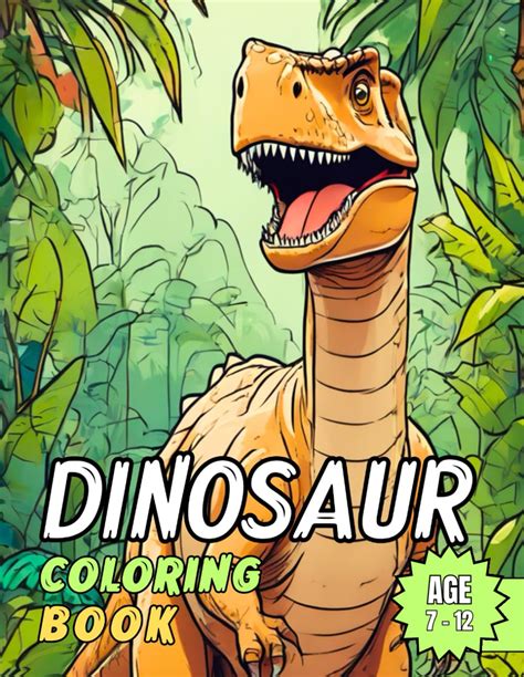 Buy Prehistoric Palette: Dinosaur Coloring Book: Dive into the Mesozoic ...