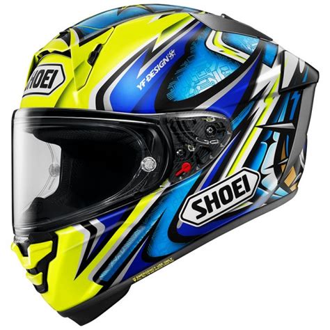 Shoei X-Spr Pro Daijiro Tc-3 Blue Yellow Helmet