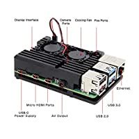 Amazon.in: Buy Geekworm Raspberry Pi 4 Armor Case with Dual Fan ...