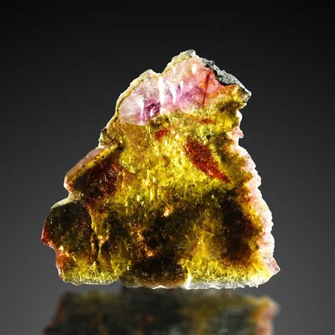 Buy TOP RARE TOURMALINE Rainbow Pink Slice From Malkhan, Russia R2 ...