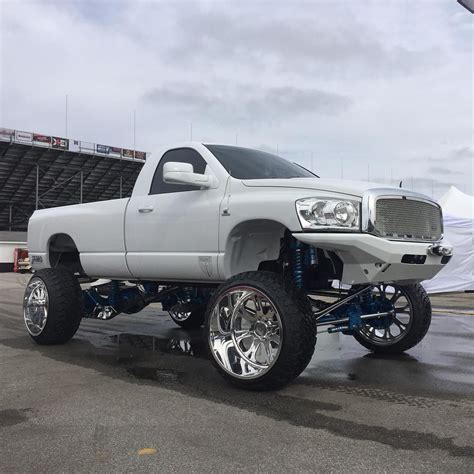3rd gen Ram single cab super-lifted with wideys - rare custom job on a ...