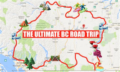 This Map Will Take You On The Most Epic Road Trip Through BC Anyone's Ever Been On | Canadian ...