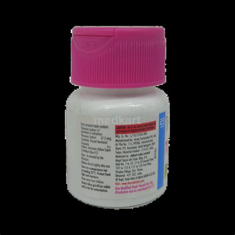THYRONORM 37.5MCG TABLET 120'S Price, Uses, Side Effects & Substitutes ...