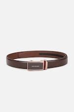 Buy Men Brown Textured Belt Online - 960427 | Van Heusen