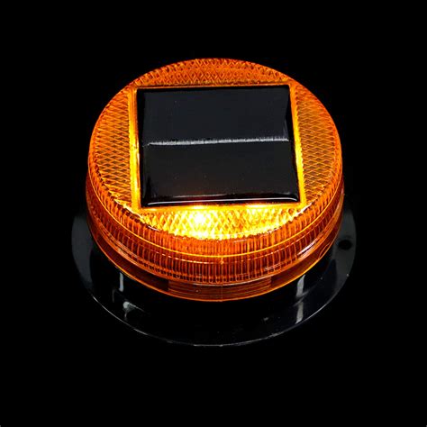 Buy Solar LED Beacon Light Rechargeable: Waterproof Amber Warning ...
