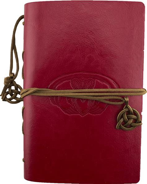 Download Vintage Red Leather Journal | Wallpapers.com