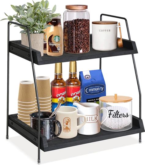 Megsooul Coffee Bar Accessories and Organizer Countertop, Coffee ...