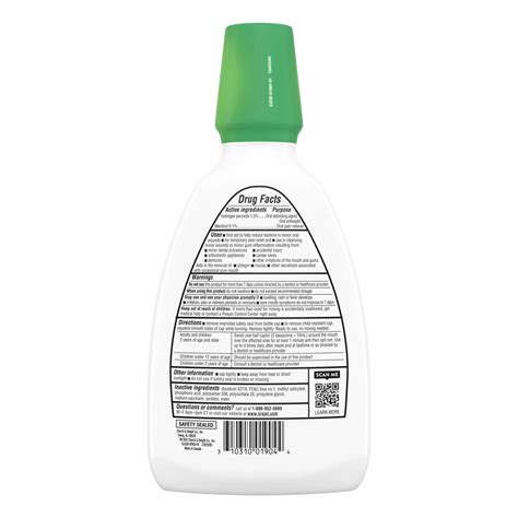 Orajel Medicated Gum Pain Rinse - Soothing Mint - Shop Oral pain relief ...