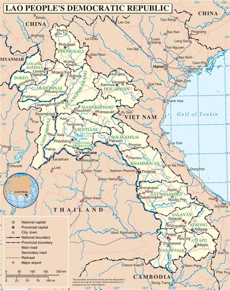 Laos Maps | Printable Maps of Laos for Download