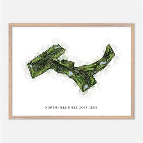 Northville Hills Golf Club in Northville, Michigan - Classic Watercolor ...